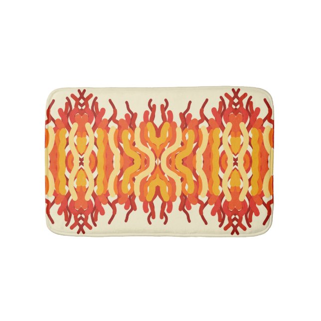 Tanzen Sunburst Pop der Abstrakten Kunst Badematte (Vorderseite)