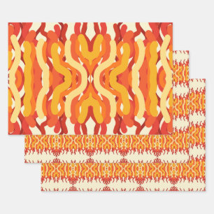 Tanzen Sunburst Pop der Abstrakten Kunst Geschenkpapier Set