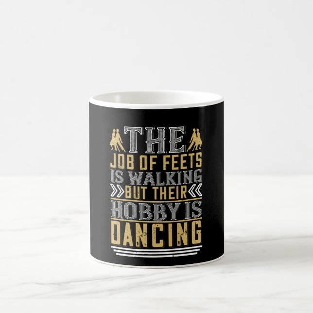 Tanzen - Tanzen ist der Hobby der Feeds Kaffeetasse (Mittel)