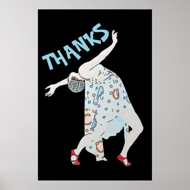 Tanzen, Text bearbeiten, DANKE, Poster (Vorne)