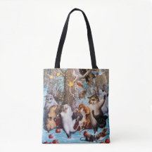 Tanzen-Tier-Party in der Holz-Taschen-Tasche