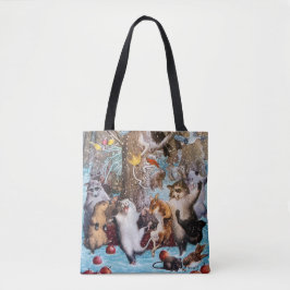 Tanzen-Tier-Party in der Holz-Taschen-Tasche