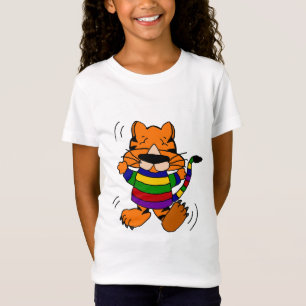 Tanzen-Tiger-Katze T-Shirt