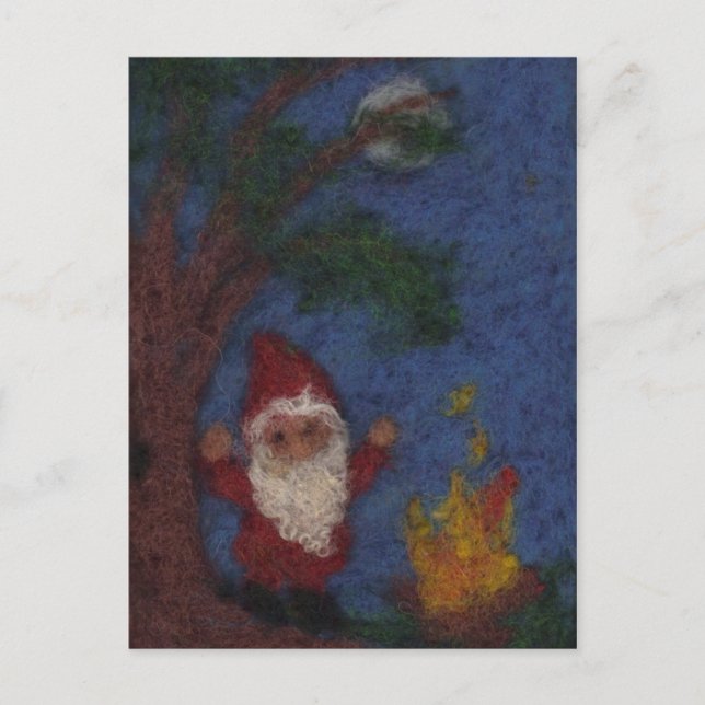 Tanzen um das Feuer Postkarte (Vorderseite)