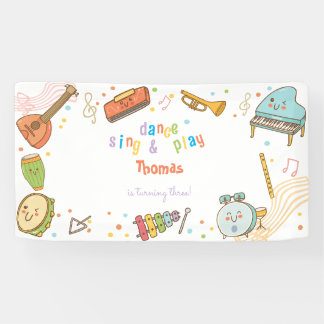 Tanzen und Kindergeburtstag Banner