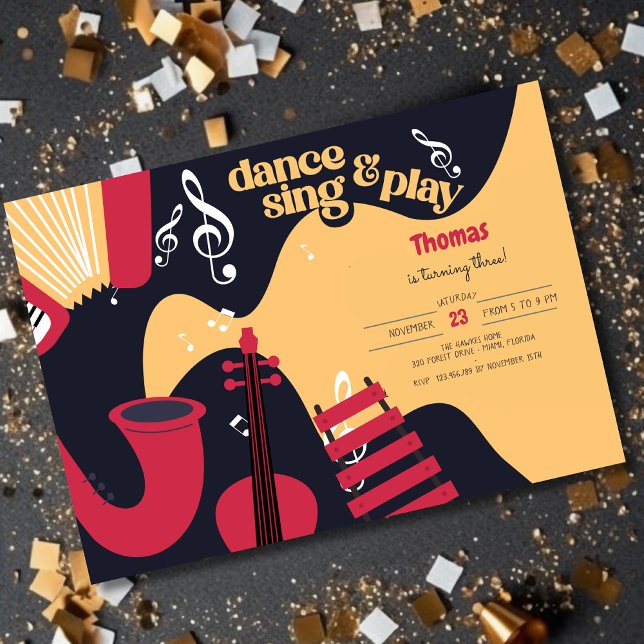 Tanzen und Kindergeburtstag Einladung (Von Creator hochgeladen)