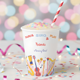 Tanzen und Kindergeburtstag Pappbecher