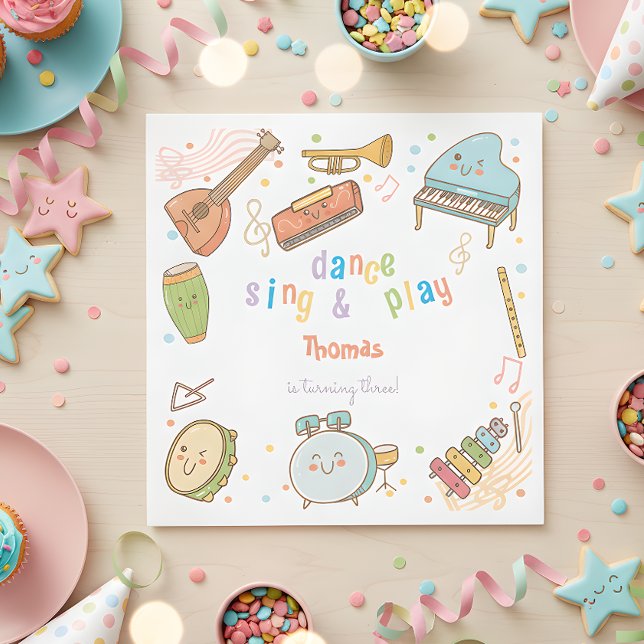 Tanzen und Kindergeburtstag Serviette (Von Creator hochgeladen)