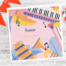 Tanzen und Kindergeburtstag Serviette