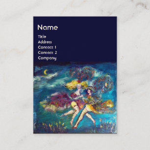 TANZEN UND MUSIK IM NACHTmonogramm Visitenkarte