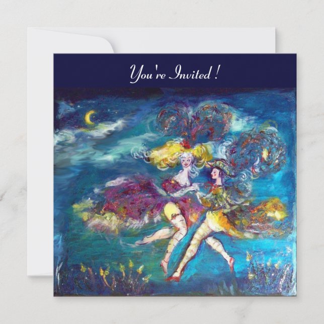 TANZEN UND MUSIK IN DER NACHT EINLADUNG (Vorderseite)