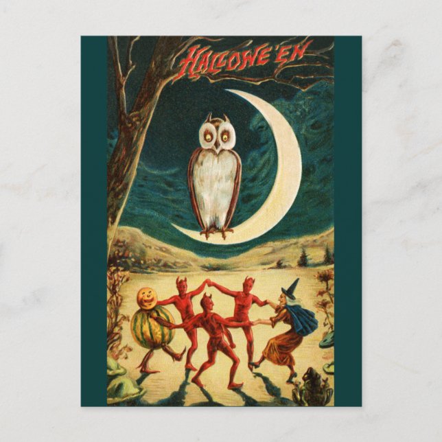 Tanzen unter dem Mond Postkarte (Vorderseite)