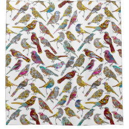 Tanzen-Vögel elegantes klassisches Showertime Duschvorhang