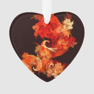 Tanzen von Feuervögeln Abstrakte Kunst Akryllische Ornament