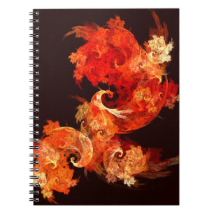 Tanzen von Firebird Abstrakt Art Notebook Notizblock