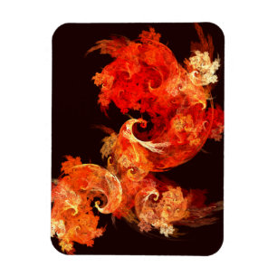 Tanzen von Firebird Abstrakt Art Premium Magnet