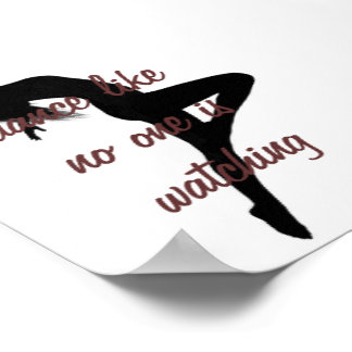 tanzen wie niemand zusieht poster