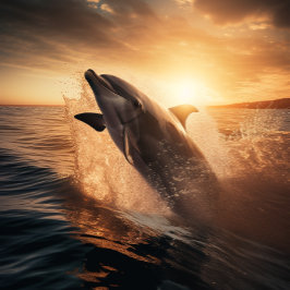 Tanzen zur Morgensonne - Dolphin Jigsaw Puzzle