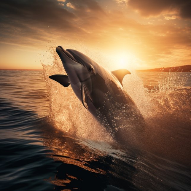 Tanzen zur Morgensonne - Dolphin Jigsaw Puzzle (Von Creator hochgeladen)