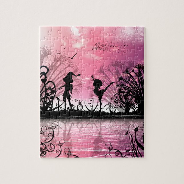 Tanzen zur Violinenmusik Puzzle (Vertikal)