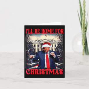 Tanzend Lustig Humorvoll Trump Ich werde zu Weihna Karte
