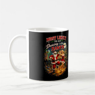Tanzend mit dem Weihnachtsmann Kaffeetasse