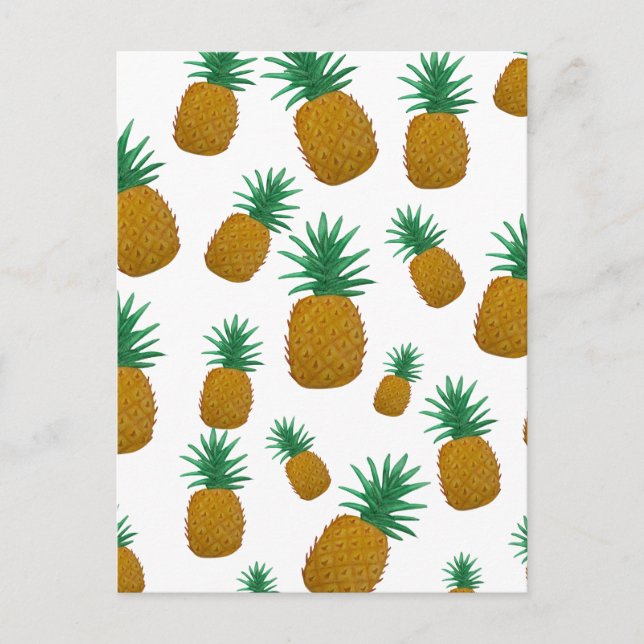 Tanzende Ananas Postkarte (Vorderseite)