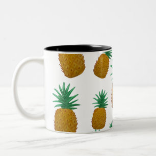 Tanzende Ananas Zweifarbige Tasse