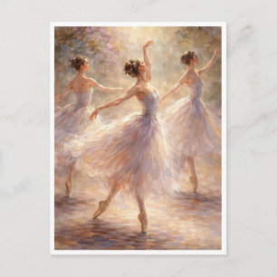 Tanzende Ballerinas. Postkarte