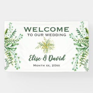 Tanzende Blätter - Hängebanner für Hochzeitsempfän Banner