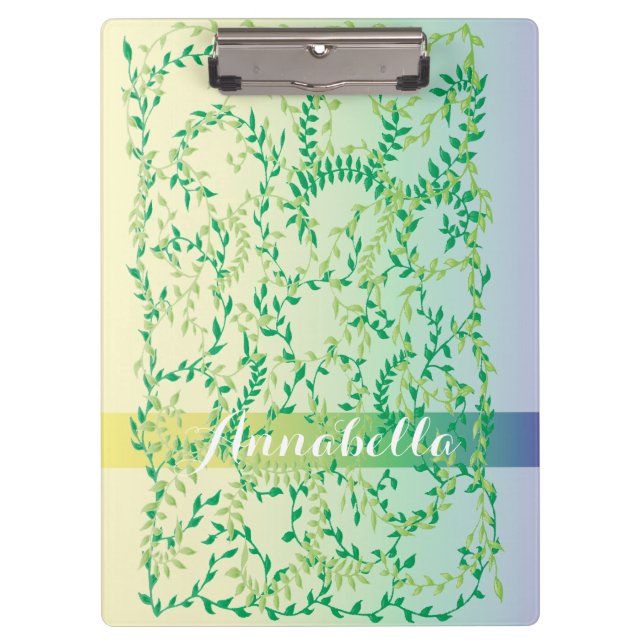 Tanzende Blätter Klemmbrett (Vorderseite)