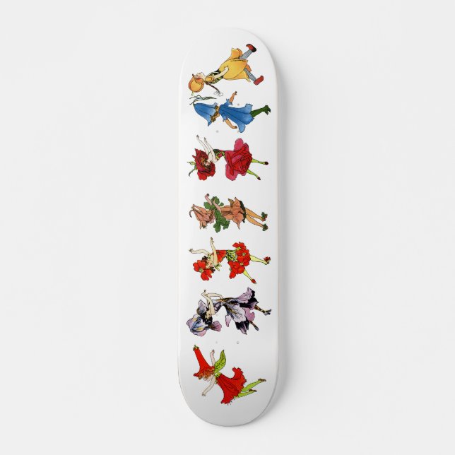 Tanzende Blume Skateboard (Vorne)