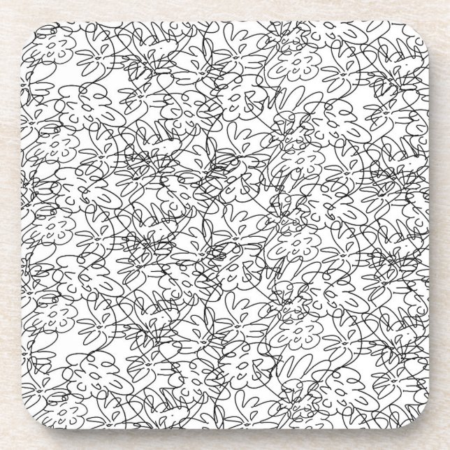 Tanzende Blume Untersetzer (Vorderseite)