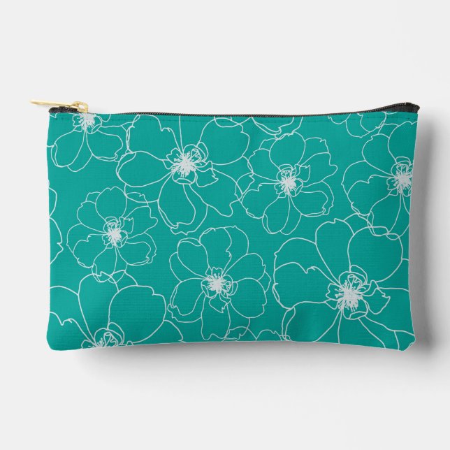 Tanzende Blume Zipper Pouch Zubehörtasche (Vorderseite)