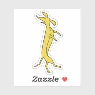 Tanzende Dackel Aufkleber