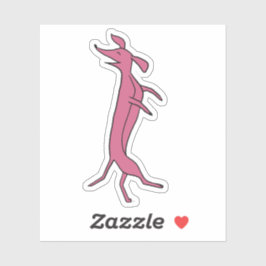 Tanzende Dackel Aufkleber