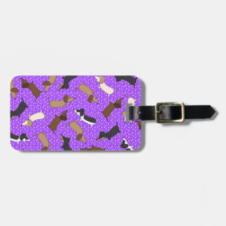 Tanzende Dackeln (Lila) Gepäckanhänger