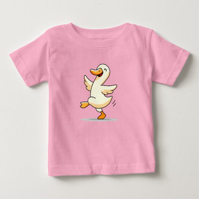 Tanzende Ente Baby T-shirt (Vorderseite)