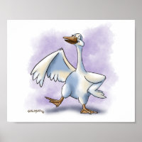 Tanzende Gans-Karikatur