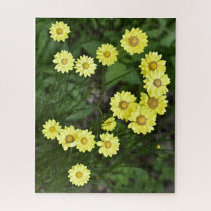 Tanzende gelbe Gänseblümchen-Puzzle Puzzle