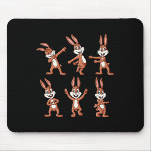 Tanzende Hasen Ostertanz Challenge Jungen Gi Mousepad