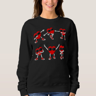 Tanzende Herzen Tanz Challenge Valentinstag Jungen Sweatshirt