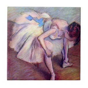 Tanzende im Sitzen von Edgar Degas, Vintage Ballet Fliese