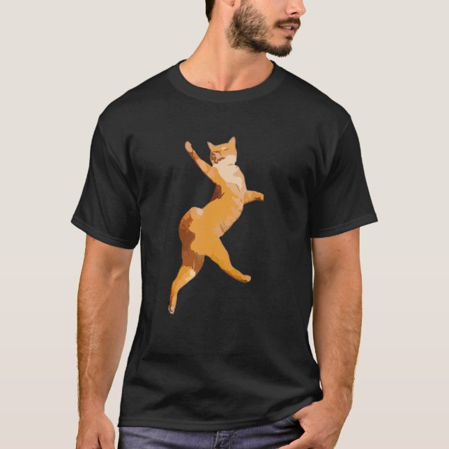 Tanzende Katze T-Shirt (Vorderseite)
