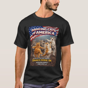 Tanzende Katzen von Amerika Lustiges Tanzwochenend T-Shirt
