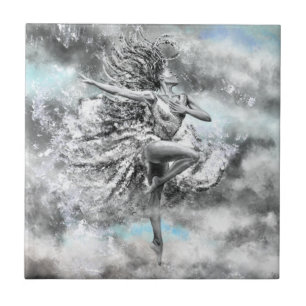 Tanzende Keramik Fliese