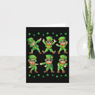 Tanzende Kobolde St. Patrick's Day Jungen Mädchen Karte