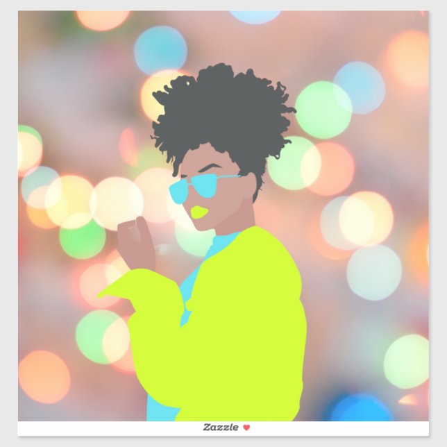 Tanzende Königin. Aufkleber (Blatt)