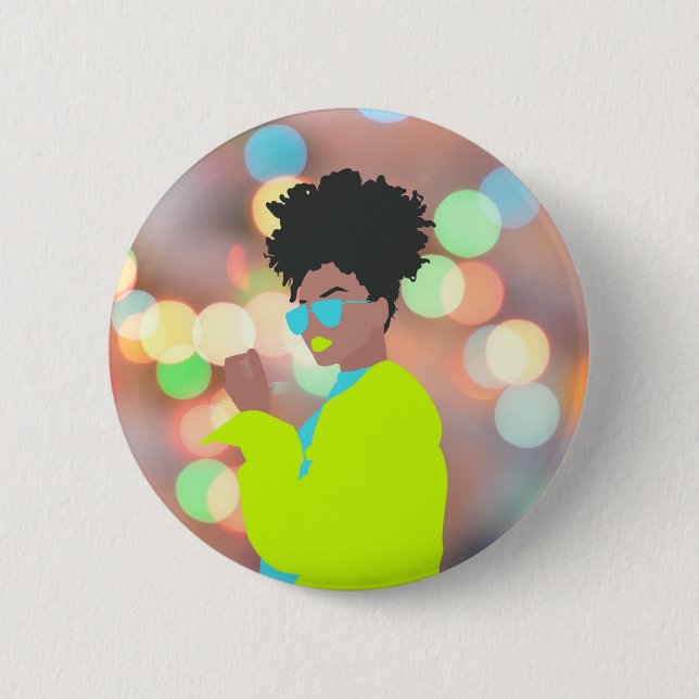 Tanzende Königin. Button (Vorderseite)
