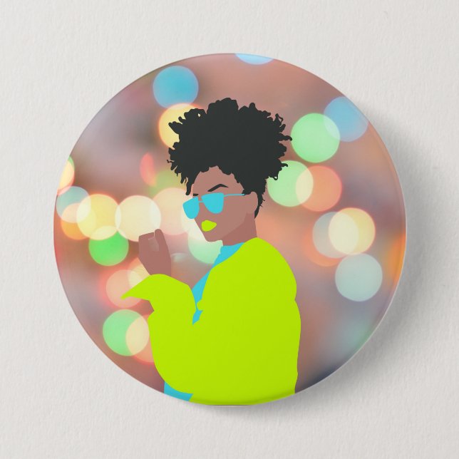 Tanzende Königin. Button (Vorderseite)